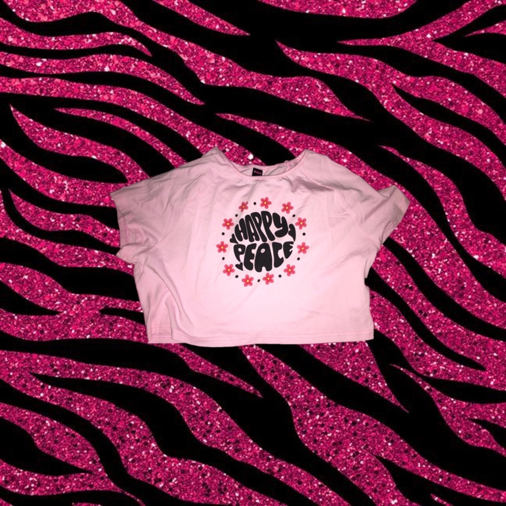 Happy Peace Crop Tee
